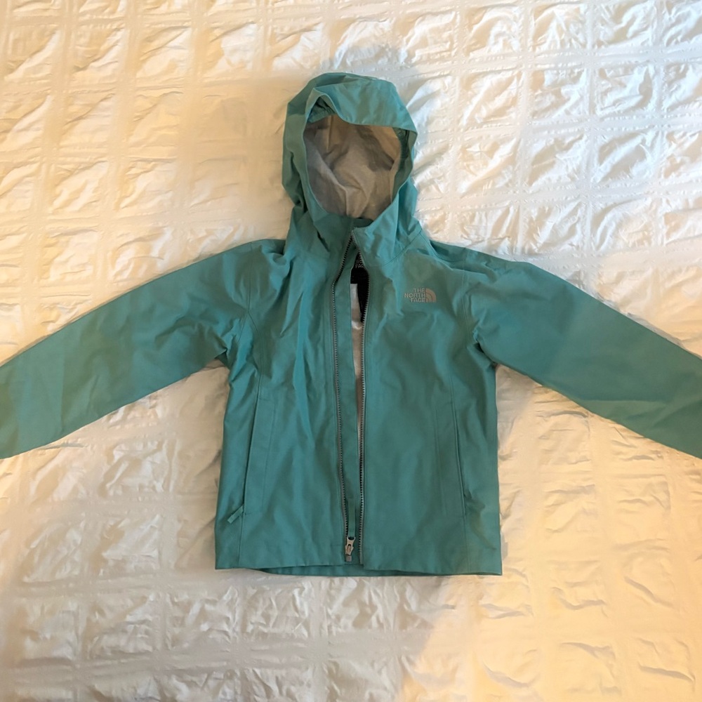 The North Face Kids Teal Rain Jacket